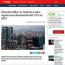 Mercado M&A en Amrica Latina registra una disminucin del 12% en 2023